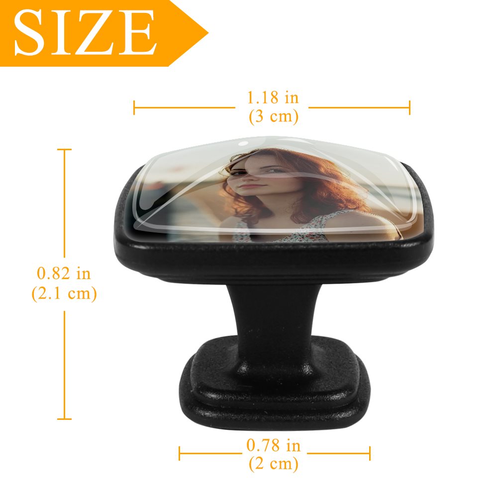 Black Square Drawer Pulls Handle