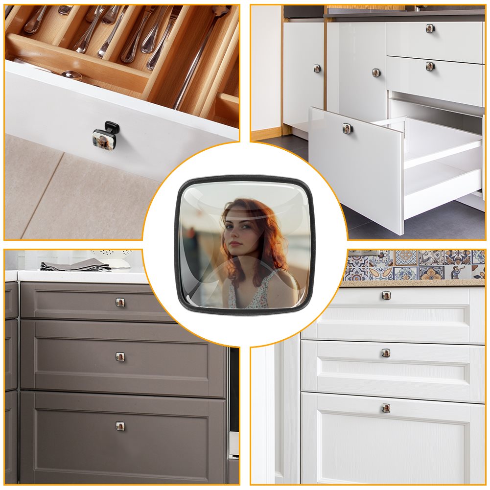 Black Square Drawer Pulls Handle