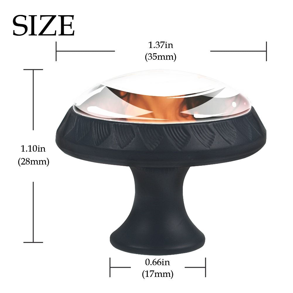 ABS Round Drawer Pulls Handle 4PC