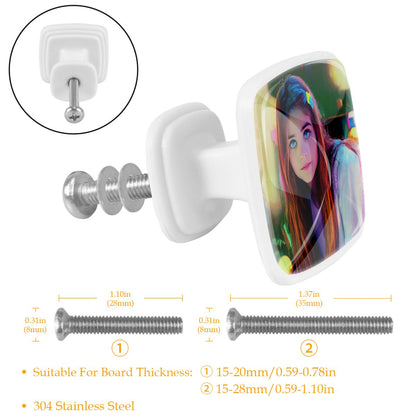 ABS Drawer Pulls Handle （quadrate）-12 pieces