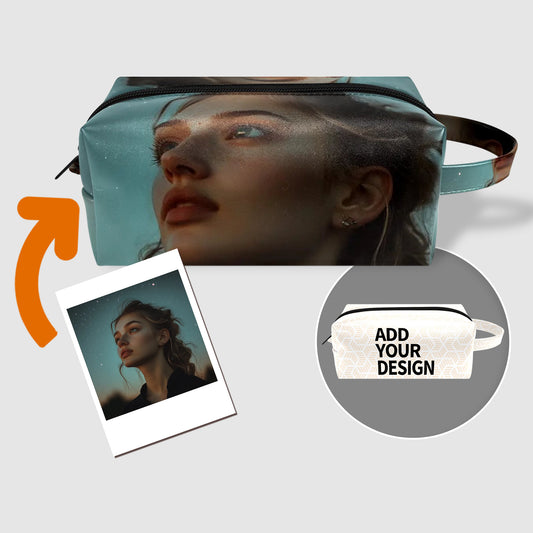Waterproof cosmetic bag with handbag