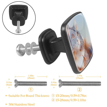 ABS Drawer Pulls Handle （quadrate）-12 pieces