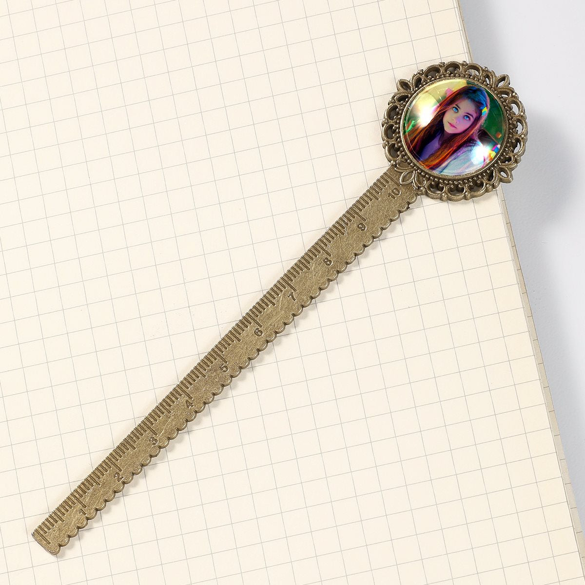 Stainless steel retro lace bookmarklet