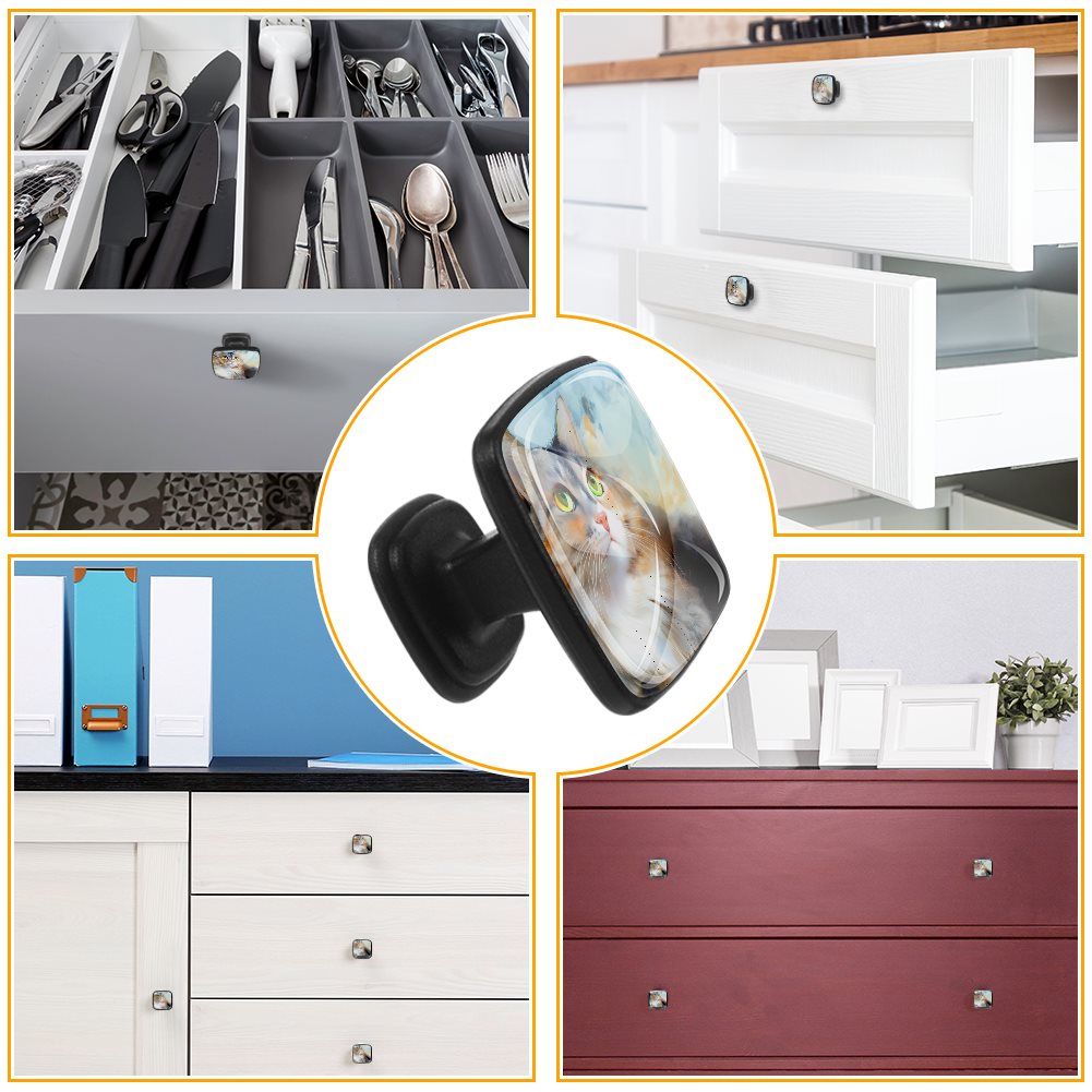 ABS Drawer Pulls Handle （quadrate）-12 pieces