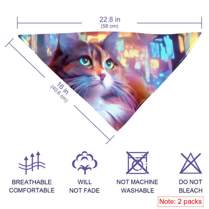 Chiffon pet scarf
