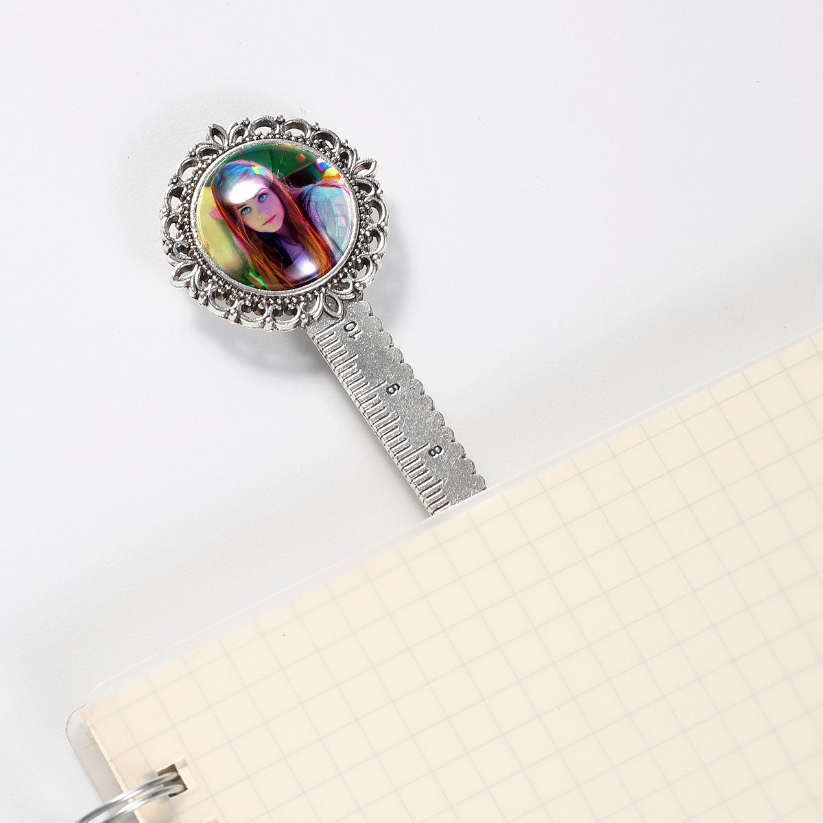 Stainless steel retro lace bookmarklet