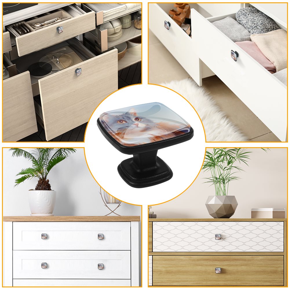 ABS Drawer Pulls Handle （quadrate）-12 pieces