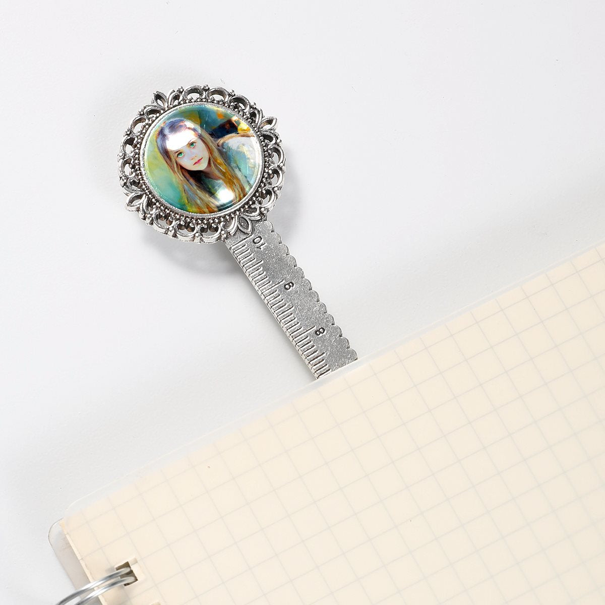 Stainless steel retro lace bookmarklet