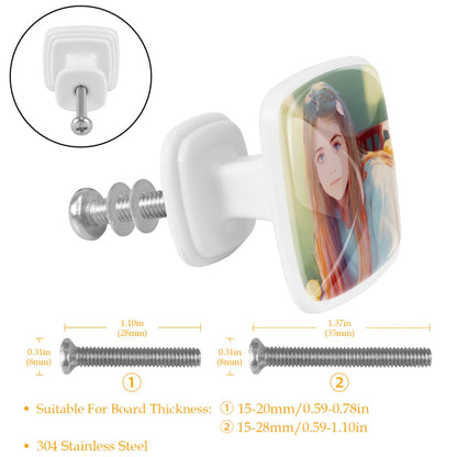 ABS Drawer Pulls Handle （quadrate）-12 pieces
