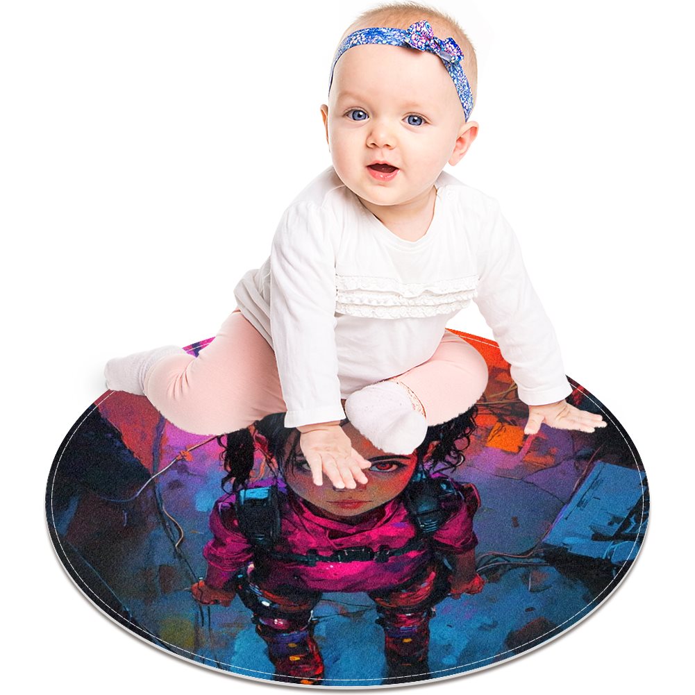 Polyester Round floor mat