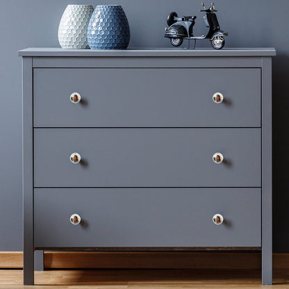 White Round Drawer Pulls Handle 4PC