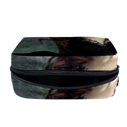 Flocking Cloth Square Cosmetic bag