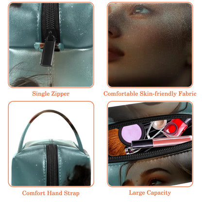 Waterproof cosmetic bag with handbag