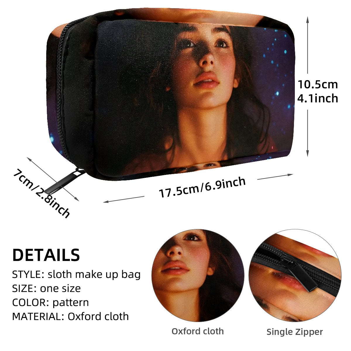 Square cosmetic bag