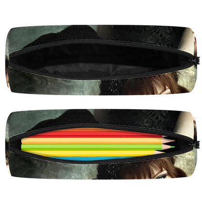 Polyester Oxford Fabric Round pencil bag