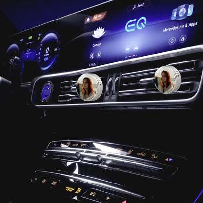 Zinc alloy Car fragrance （silver)