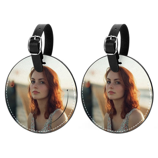 PU Leather Luggage tag (2PC)