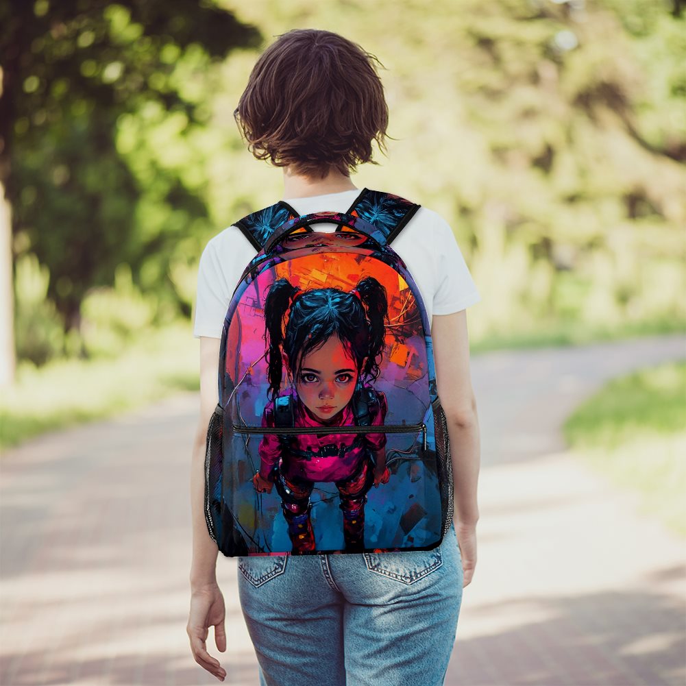 twill fabric backpack