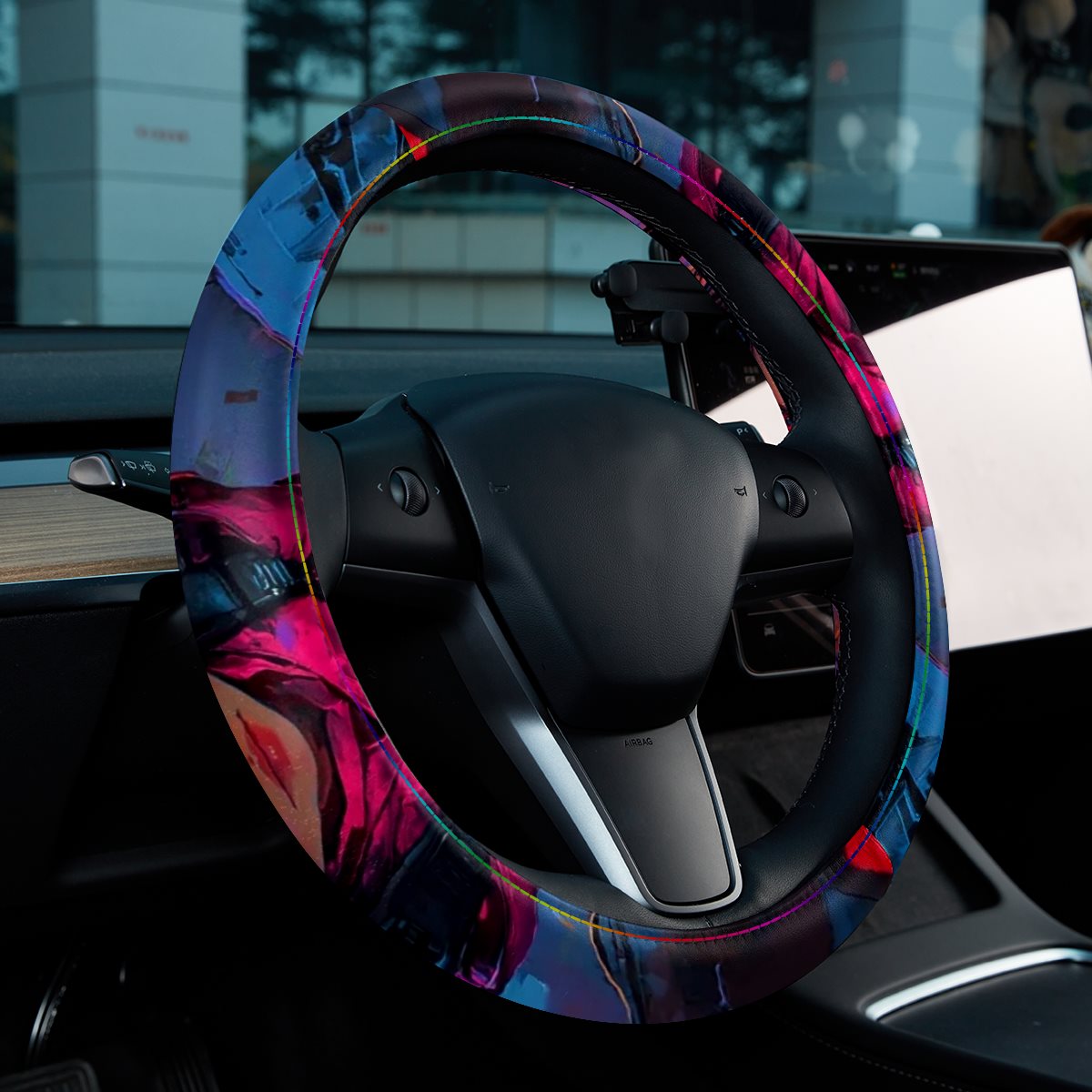 PVC Leather steering wheel cover