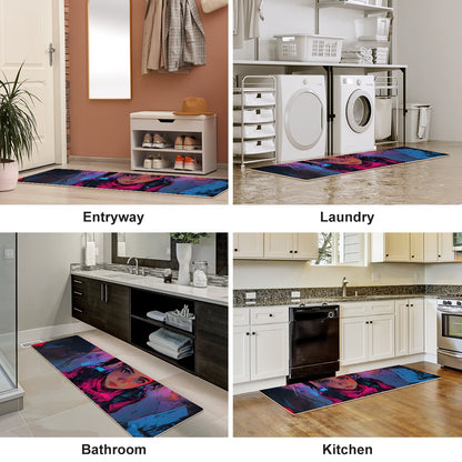 Polyester kitchen floor mats