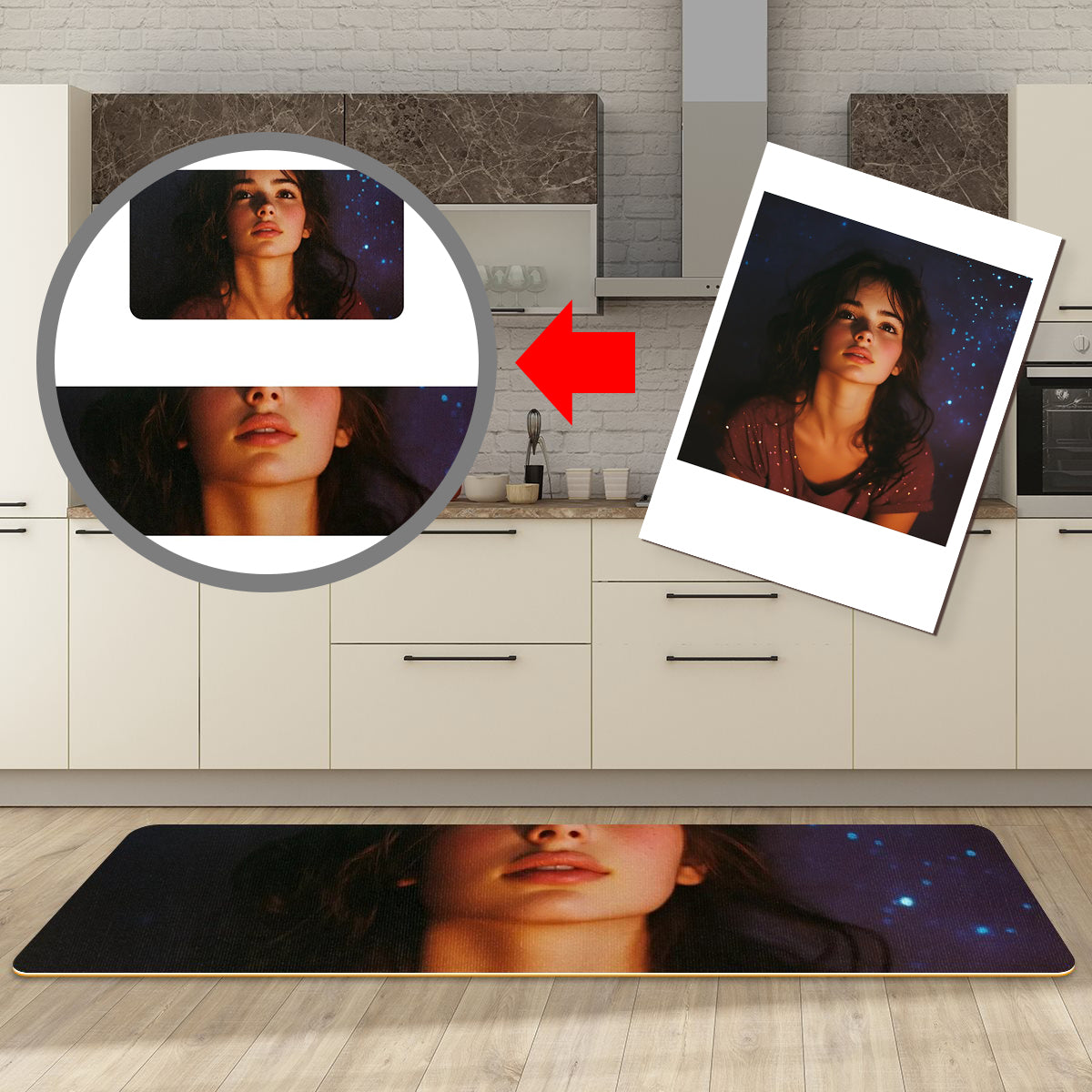 Polyester kitchen floor mats