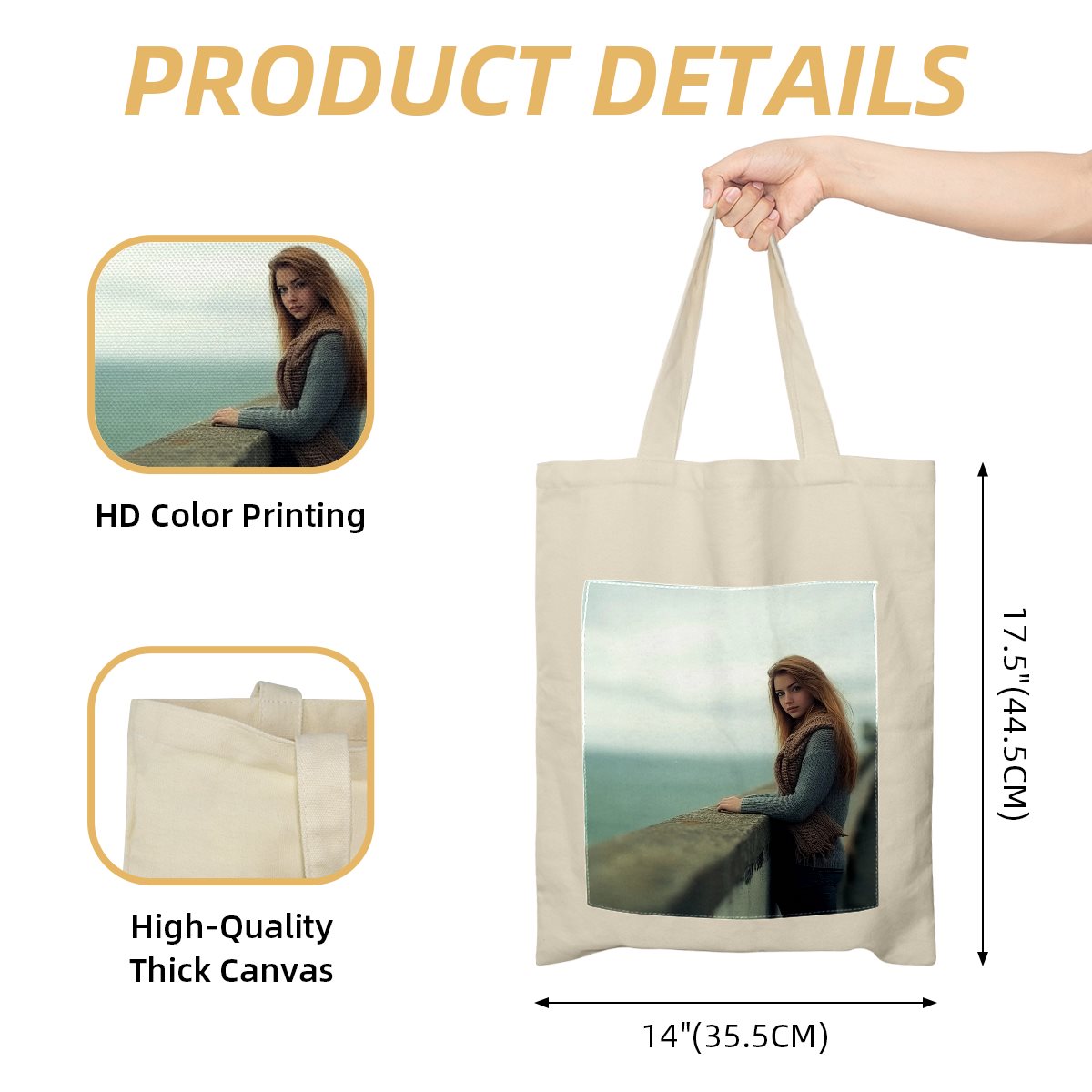 Double-Sided Canvas Bag