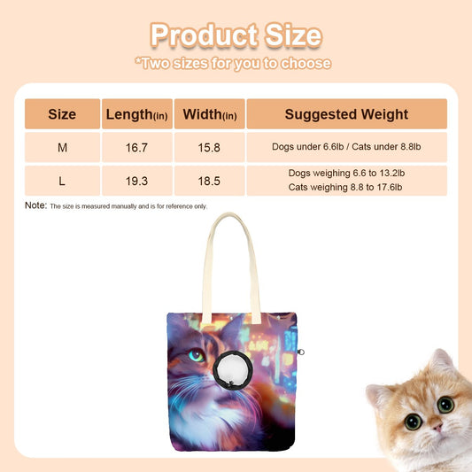 Pet canvas bag